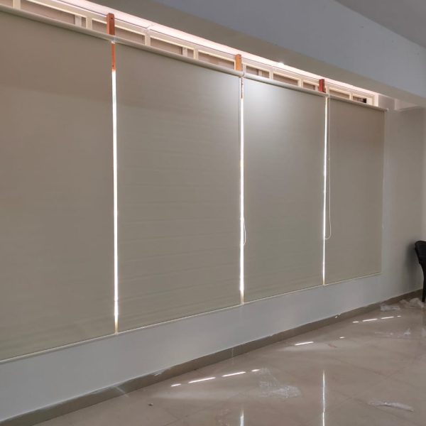 Main Curtains with sheer Curtains and double Rods