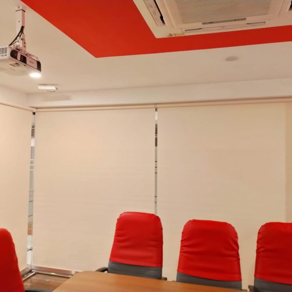 Main Curtains with sheer Curtains and double Rods