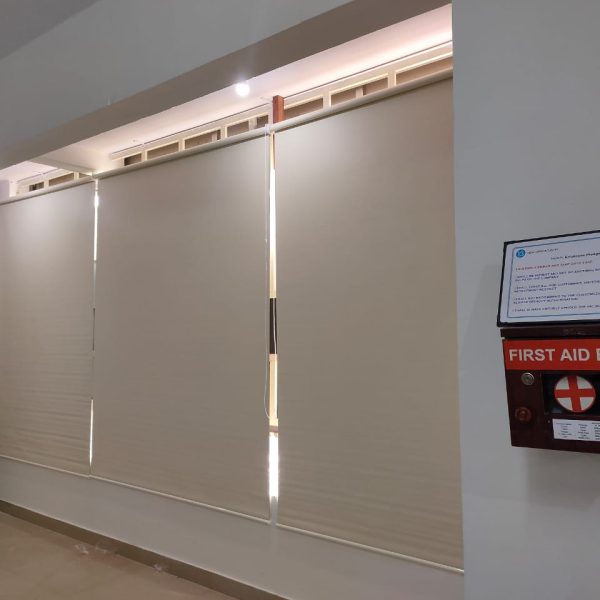 Main Curtains with sheer Curtains and double Rods